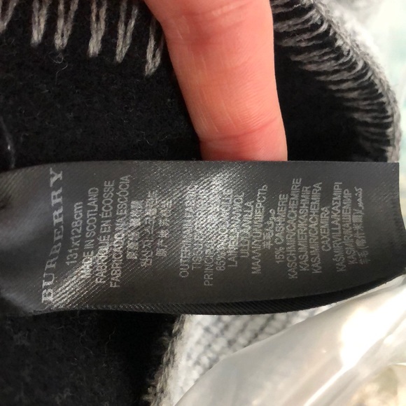 Mega check cape Burberry prorsum collection natural white - Picture 7 of 16